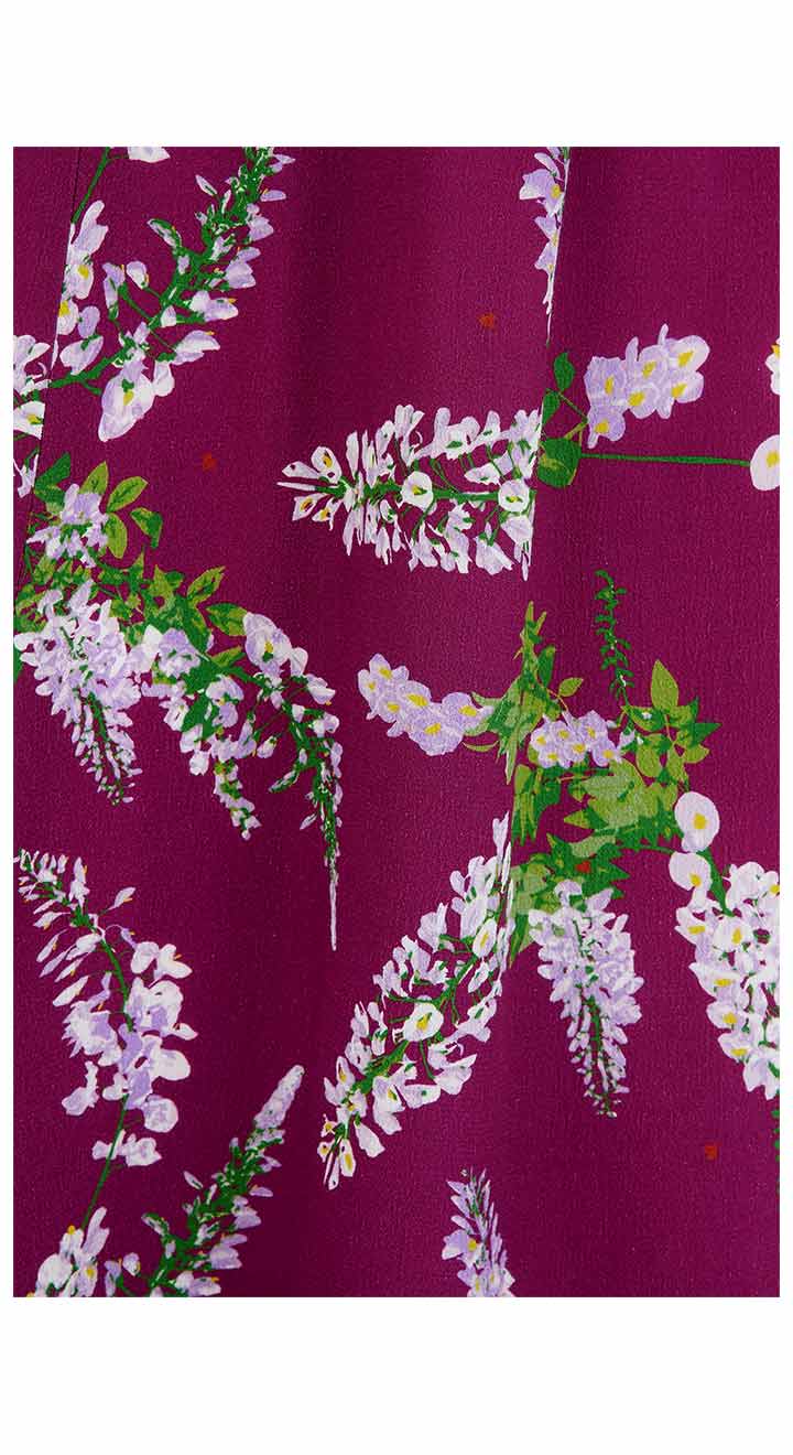 Lauren Dress in Burgundy Wisteria